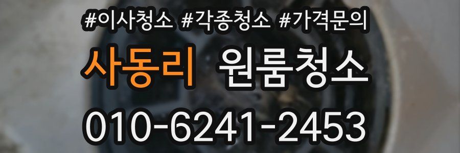 사동리 이사청소