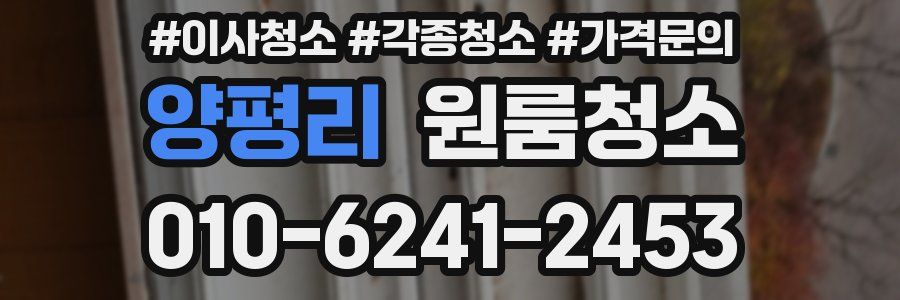 양평리 이사청소