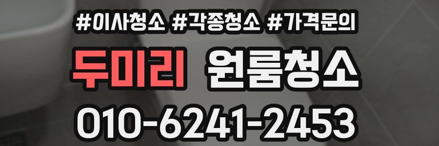 두미리 이사청소