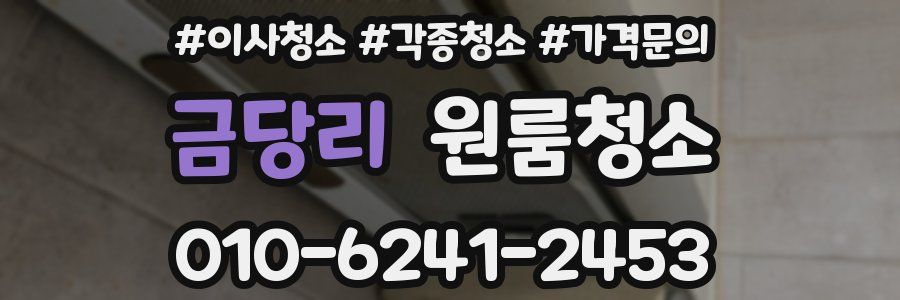 금당리 이사청소