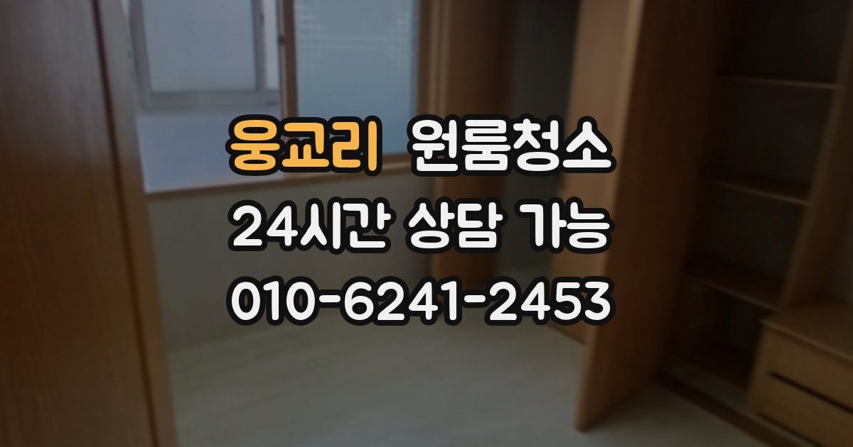 웅교리 입주청소