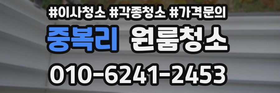 중복리 이사청소