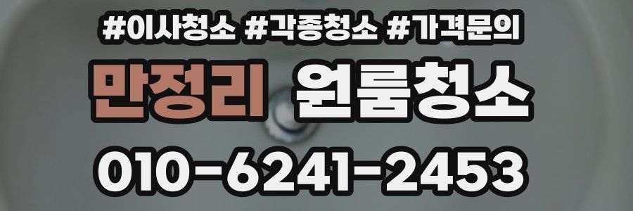 만정리 이사청소