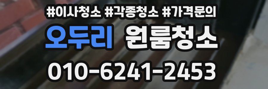 오두리 이사청소