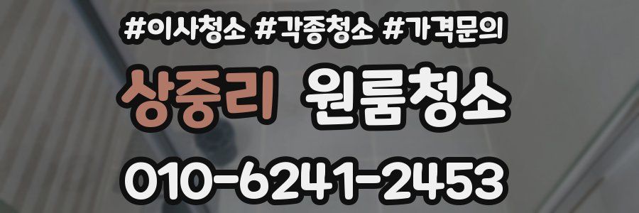 상중리 이사청소