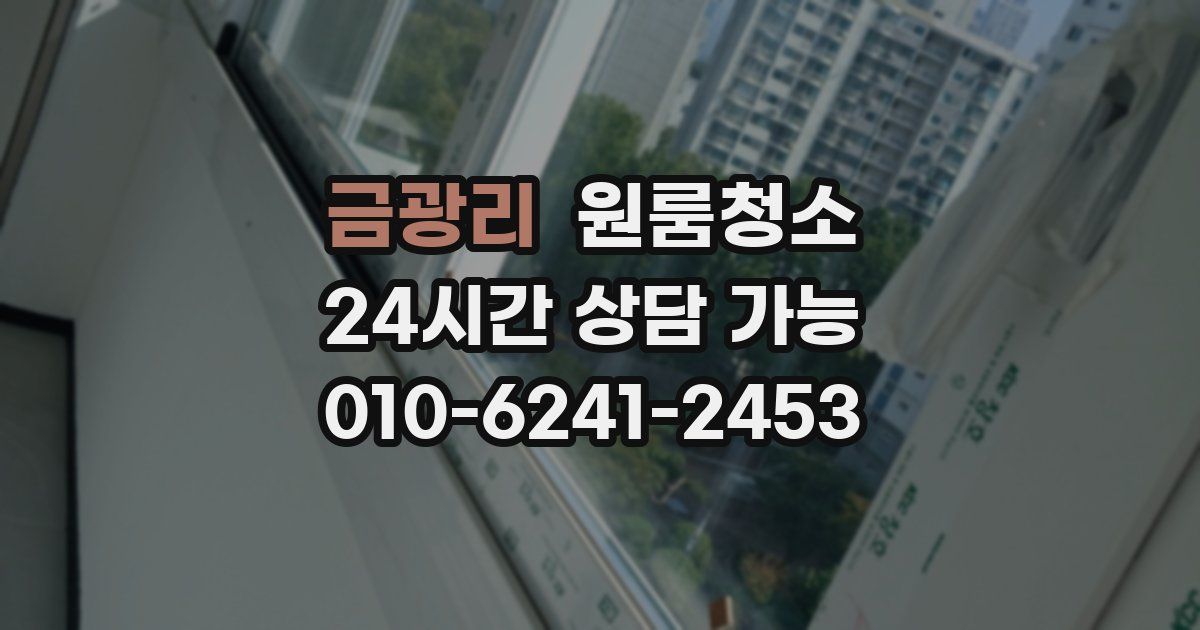 금광리 입주청소