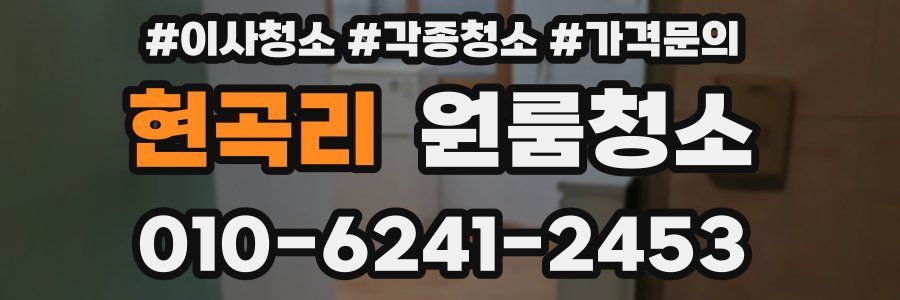 현곡리 이사청소