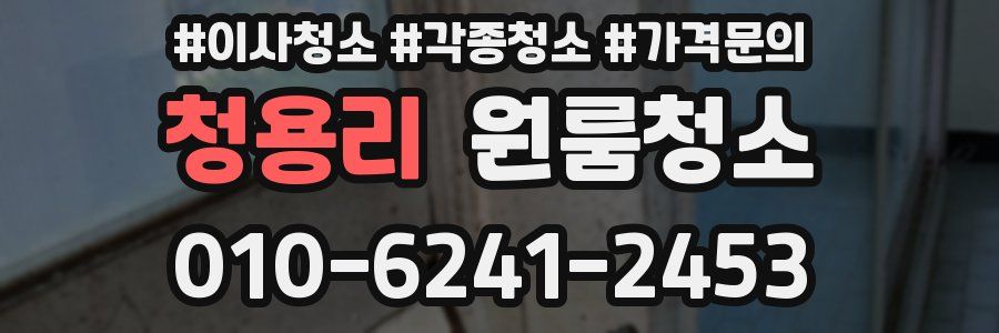 청용리 이사청소