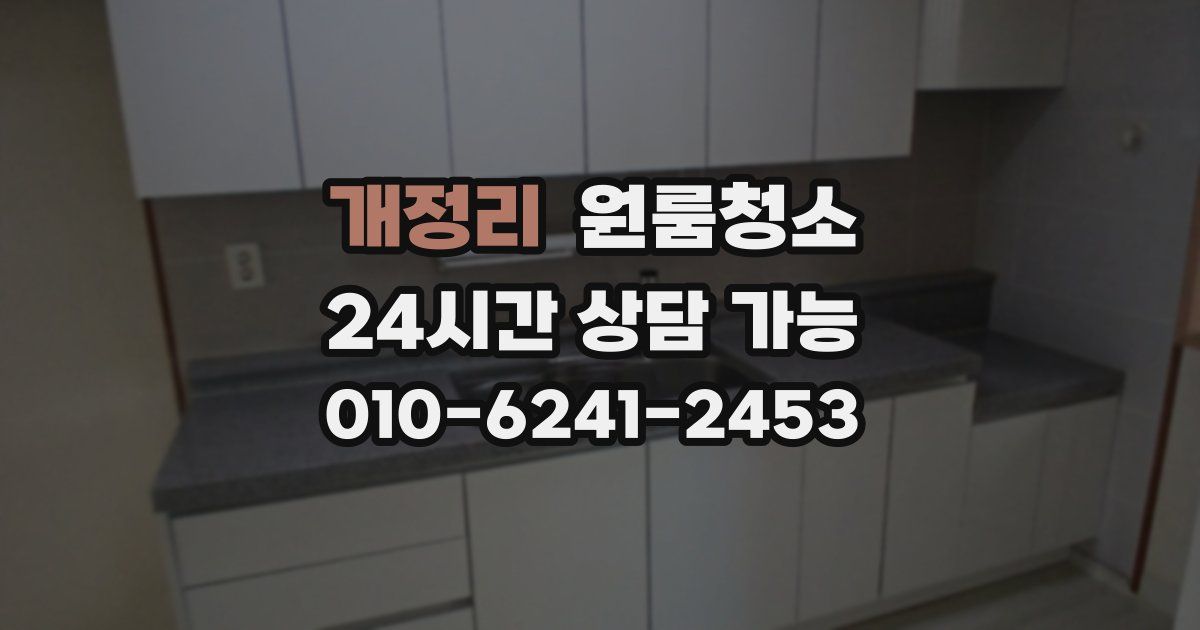 개정리 입주청소
