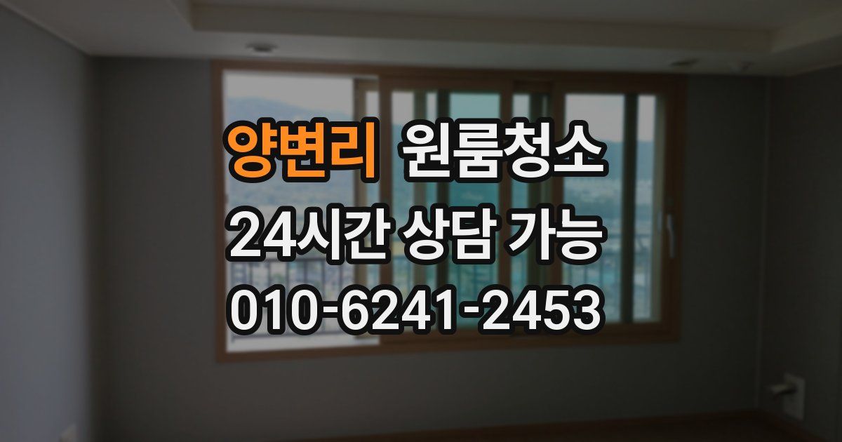 양변리 입주청소