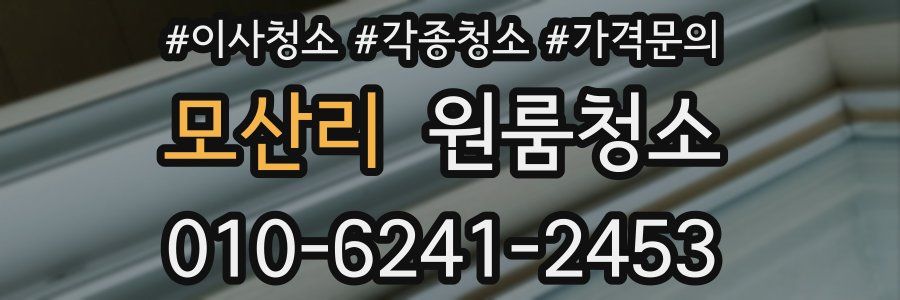 모산리 이사청소
