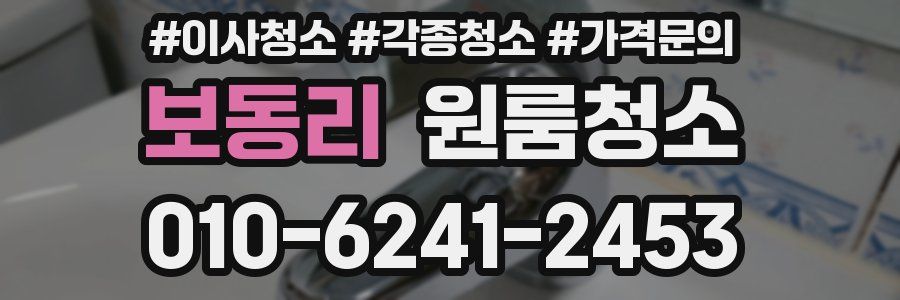 보동리 이사청소