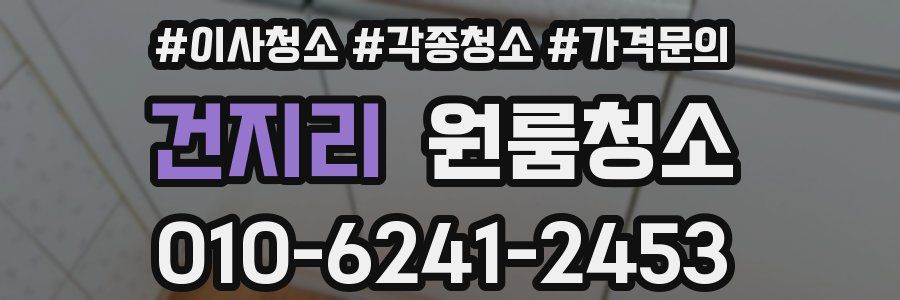 건지리 이사청소