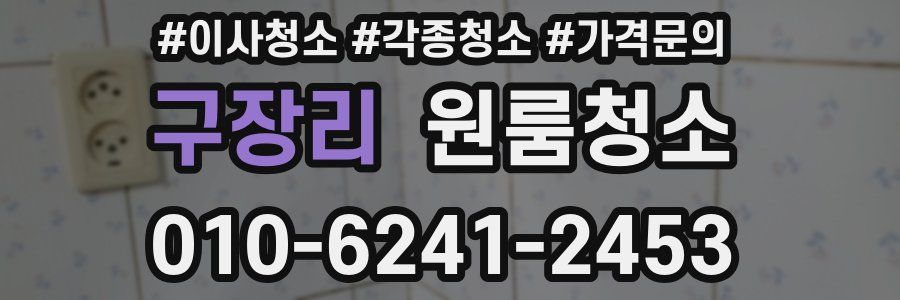 구장리 이사청소