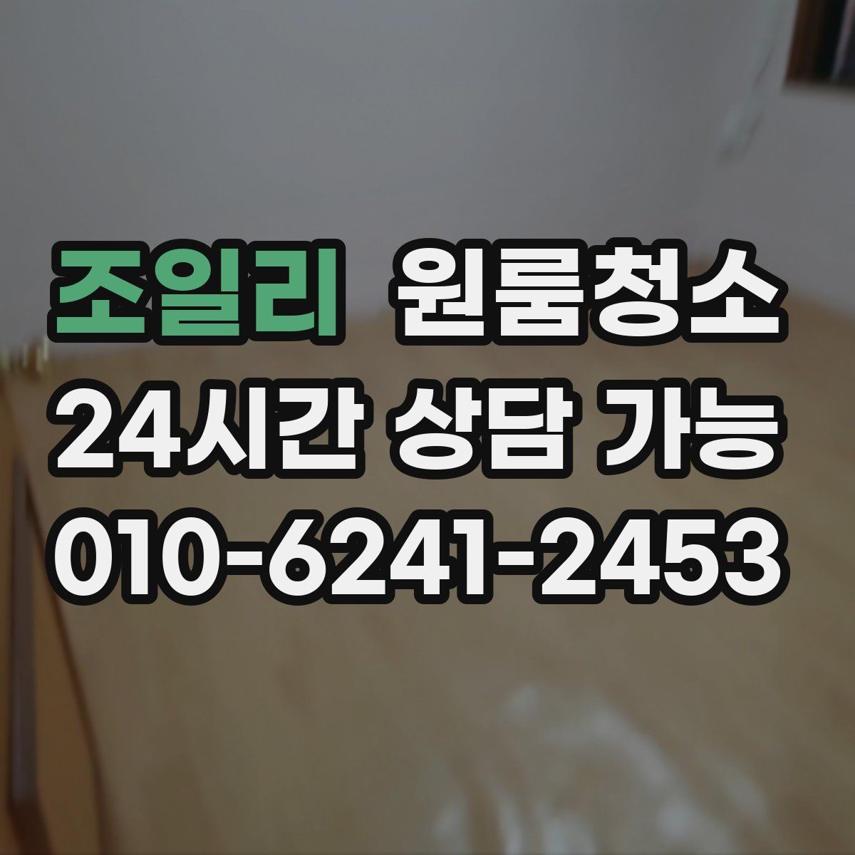 조일리 원룸청소