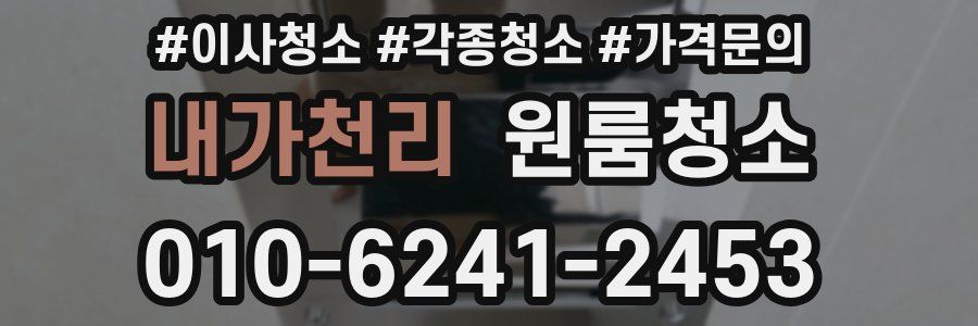 내가천리 이사청소