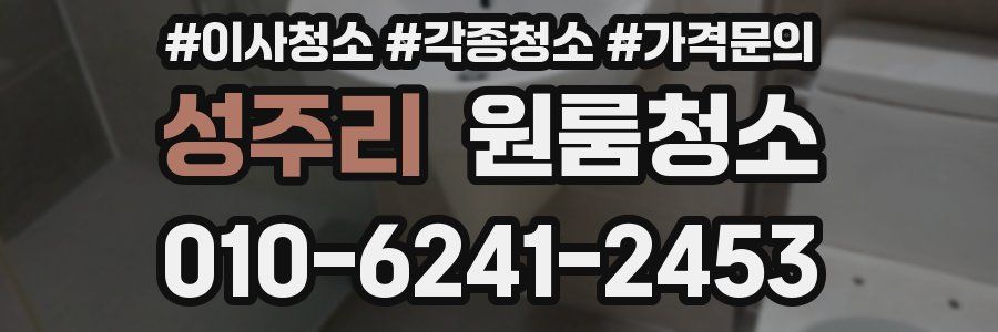 성주리 이사청소