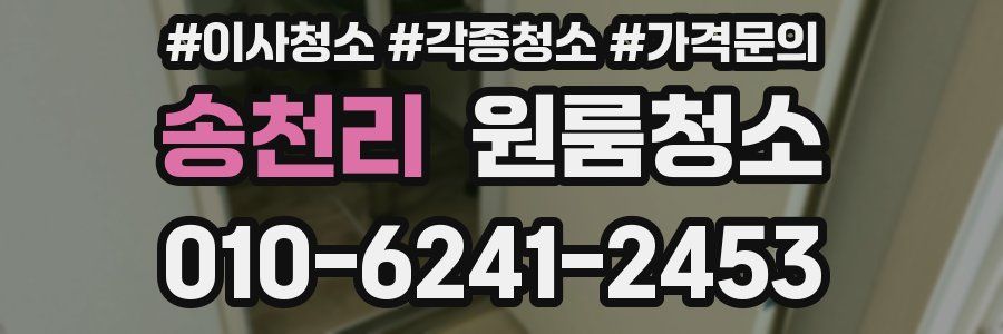 송천리 이사청소