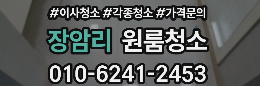 장암리 이사청소