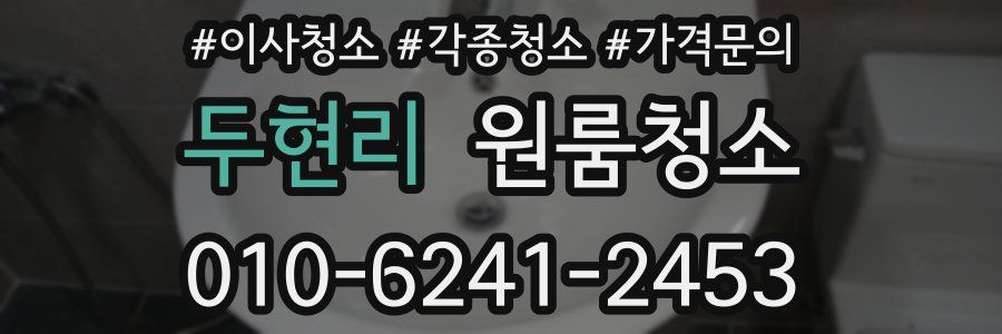 두현리 이사청소