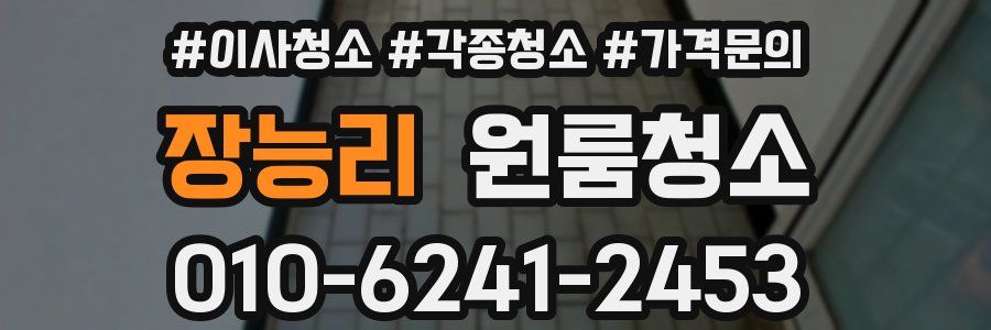 장능리 이사청소