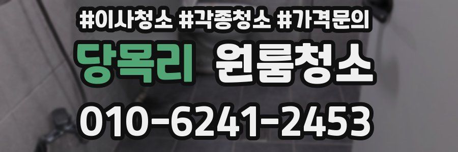 당목리 이사청소