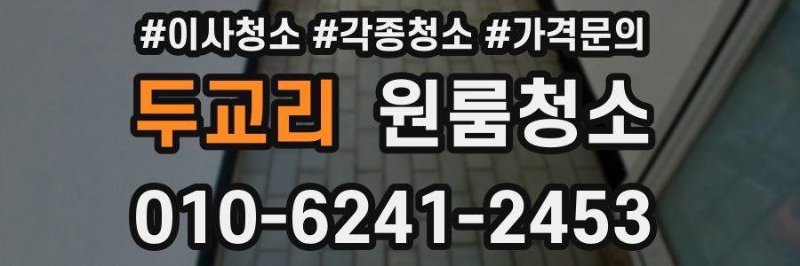 두교리 이사청소