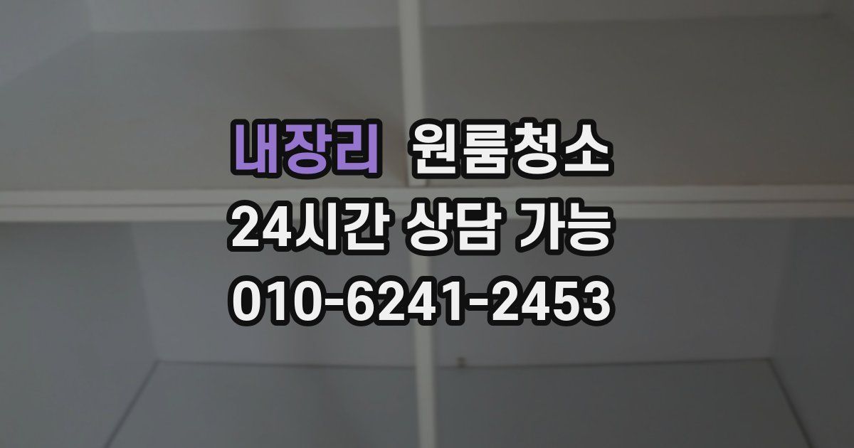 내장리 입주청소