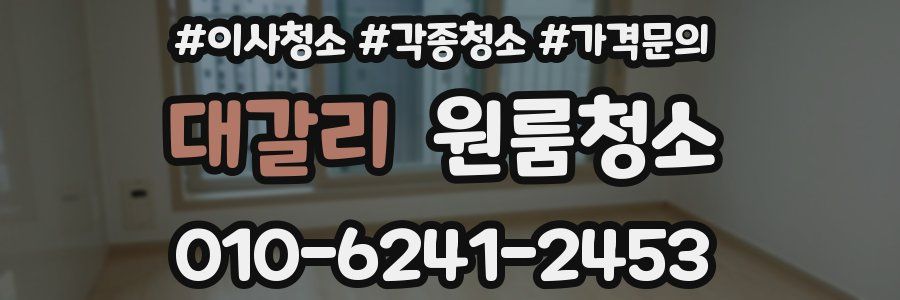 대갈리 이사청소