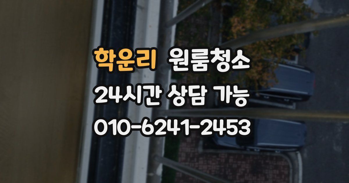 학운리 입주청소