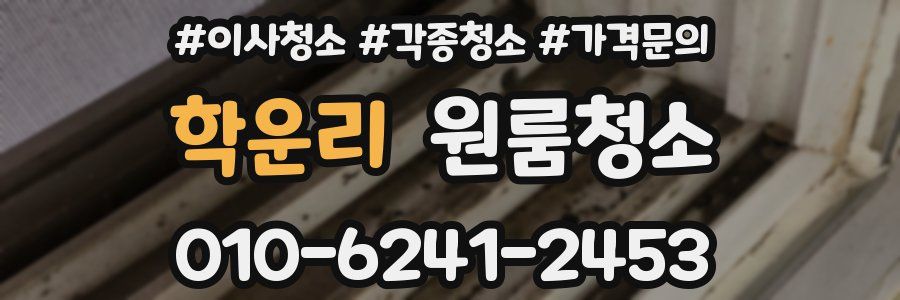 학운리 이사청소