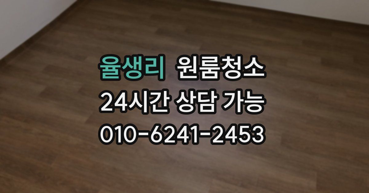 율생리 입주청소