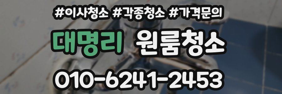 대명리 이사청소