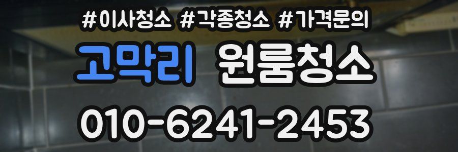 고막리 이사청소