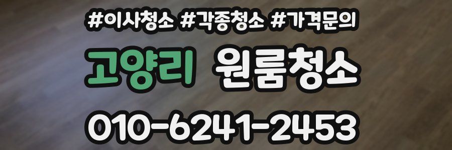 고양리 이사청소