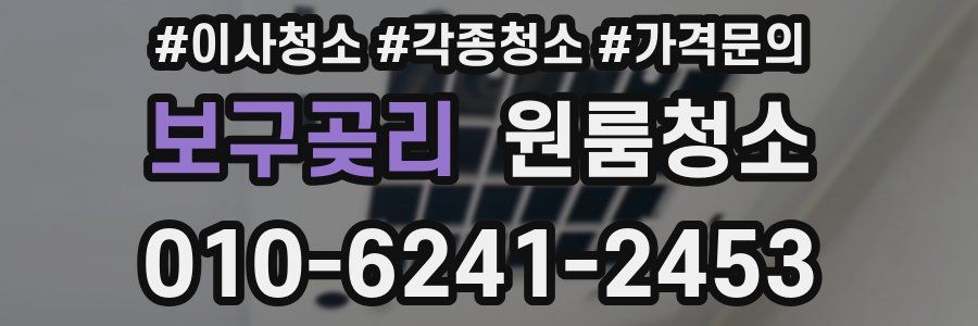 보구곶리 이사청소