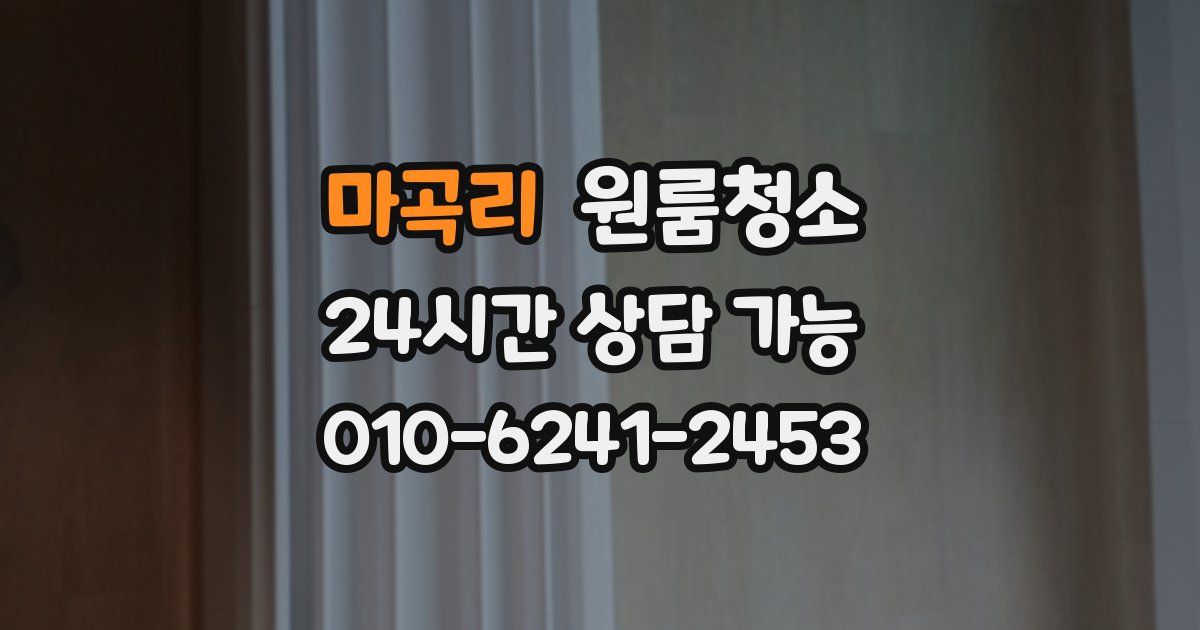 마곡리 입주청소