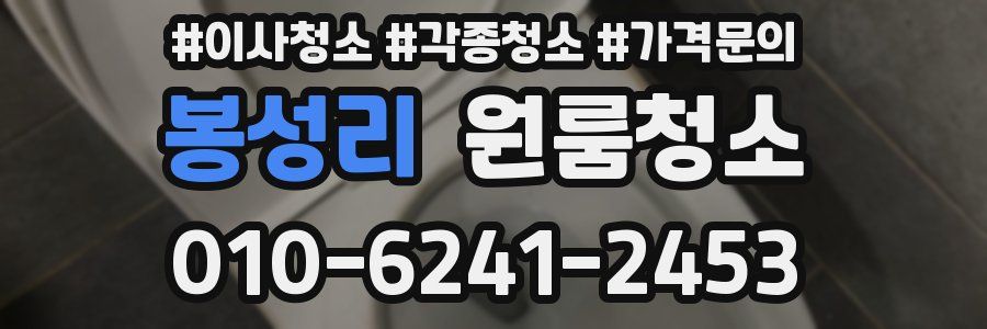봉성리 이사청소