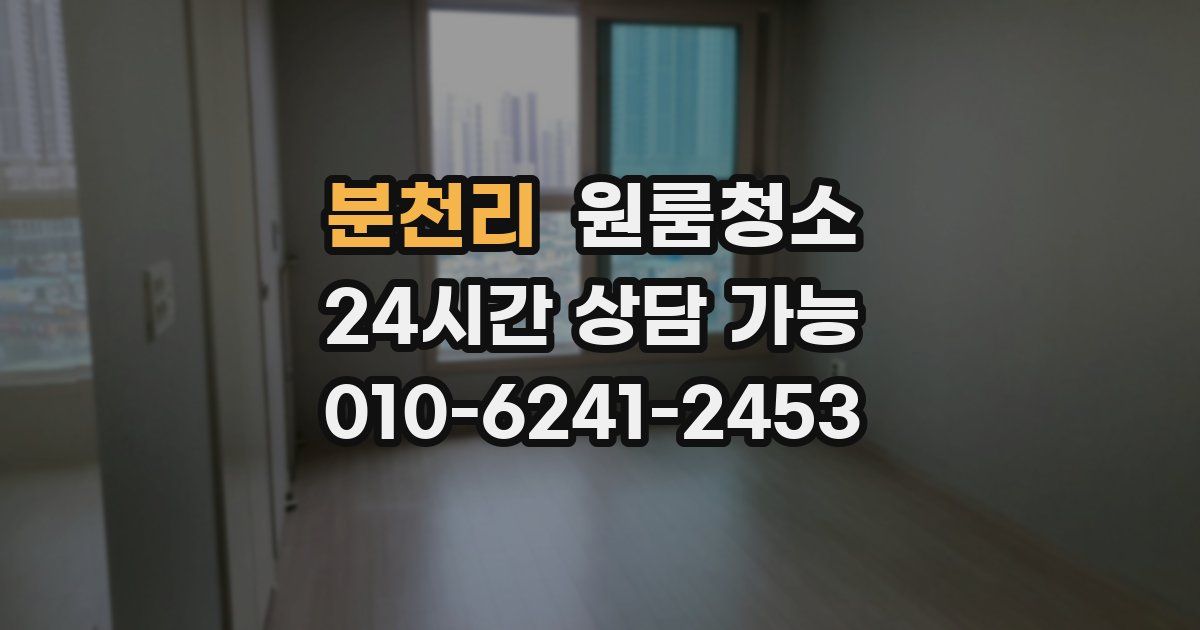 분천리 입주청소