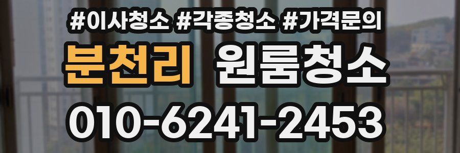 분천리 이사청소