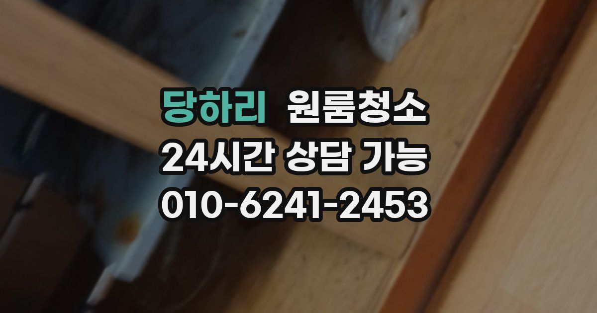 당하리 입주청소