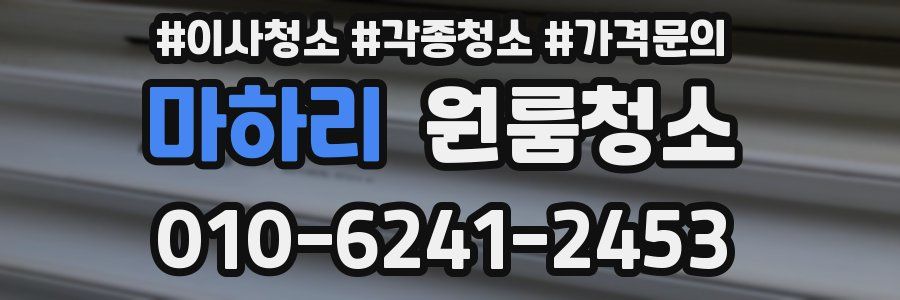 마하리 이사청소