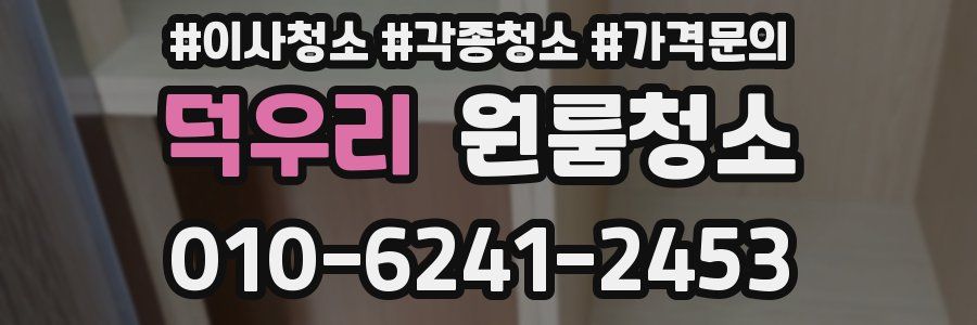 덕우리 이사청소