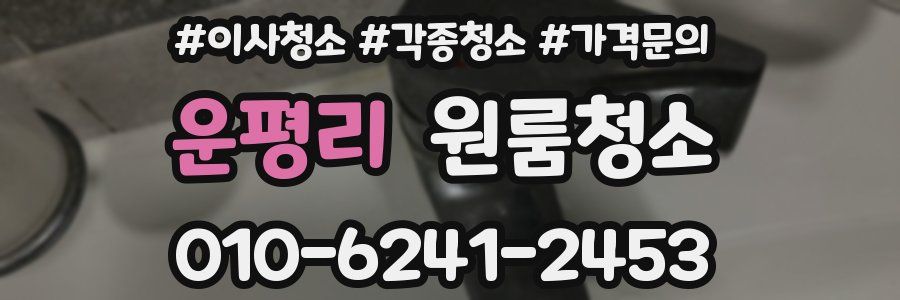 운평리 이사청소