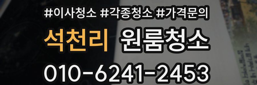석천리 이사청소