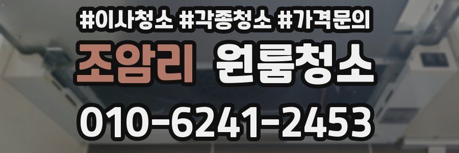 조암리 이사청소