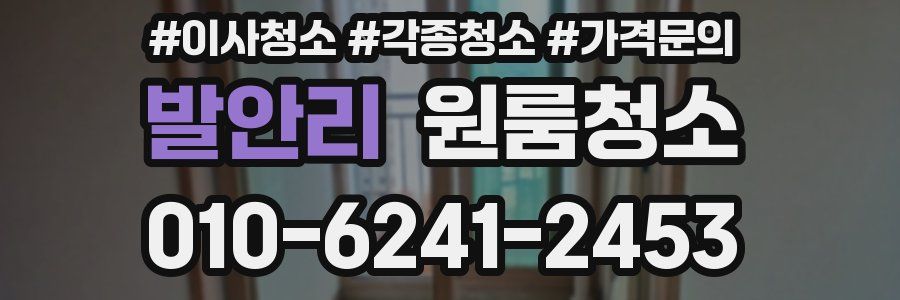 발안리 이사청소