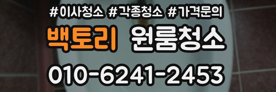 백토리 이사청소