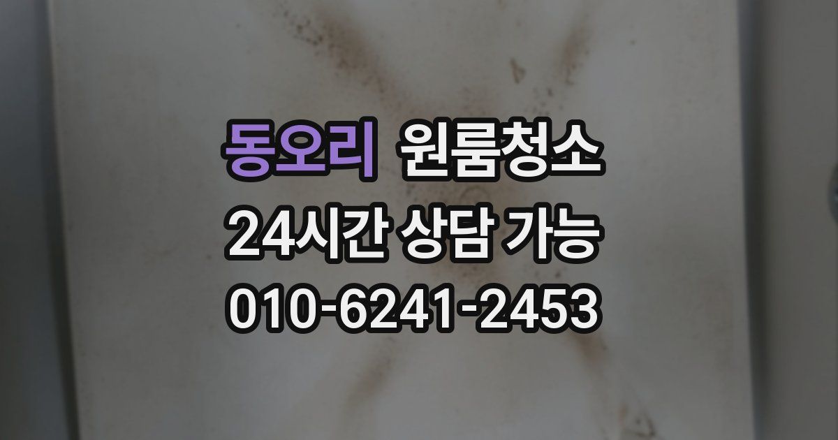 동오리 입주청소