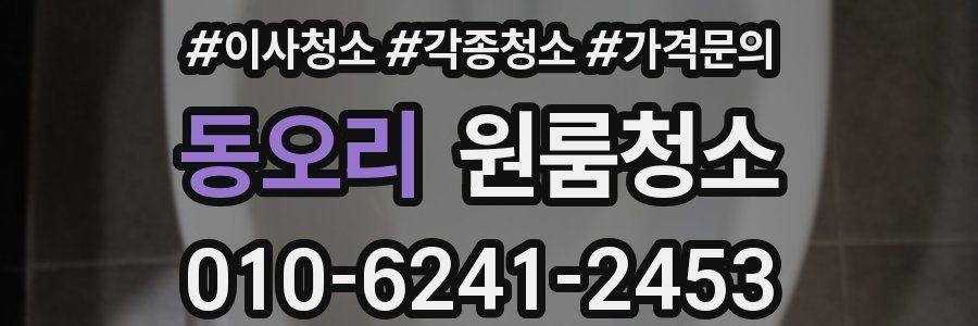 동오리 이사청소